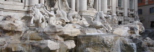 Italian Carrara Marble - Trevi Fountains in Rome