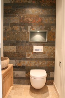 Using stone in small spaces