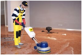 Cleaning limestone after installation