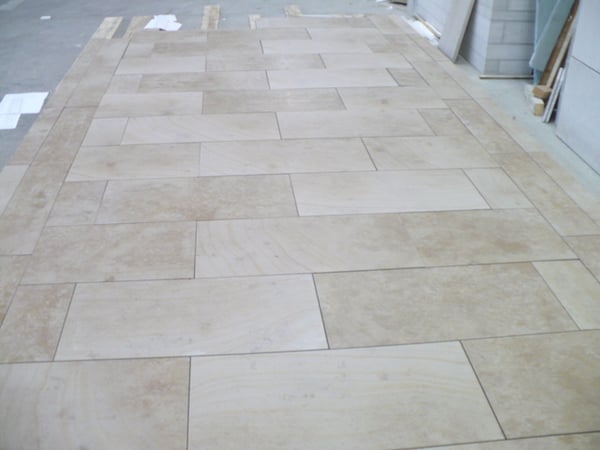 Ampilly french limestone paving