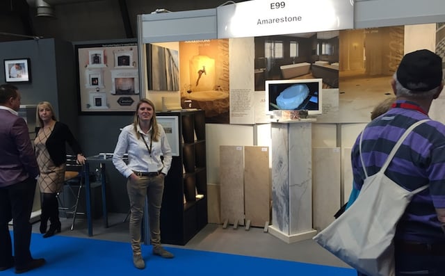 French Limestone display at Homebuilding Show NEC